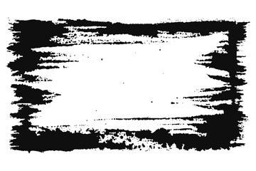 Grunge border texture . Grunge style frames are black on white background. Grunge frame Scratched grunge urban texture dust overlay distressed grainy abstract vector design on transparent background.