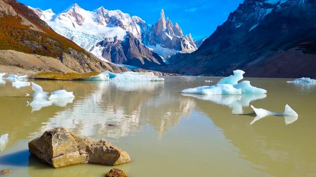 The Sierro Torre Mountain Group. Los Glaciares National Park. Argentina. 