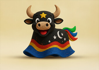 BOI BUMBÁ BOIZINHO 3D CROCHÊ FOFO SERTÃO NORDESTE BRASIL