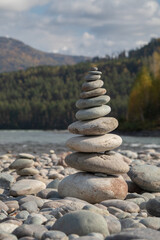 Stone Tower on Riverbank