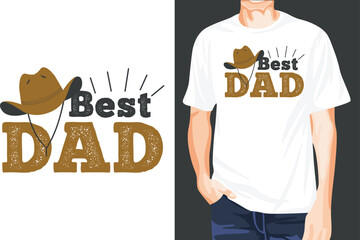 Best Dad t-shirt design