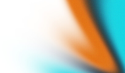 Abstract textured light with orange teal and black gradient isolated on transparent background
