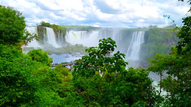 Iguazu National Park. A unique waterfall complex. 