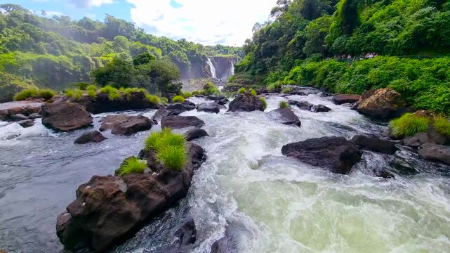 Iguazu National Park. A unique waterfall complex. 
