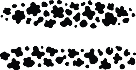 Fototapeta premium Abstract Cow Pattern Illustration in Black and White for Design and Backgrounds