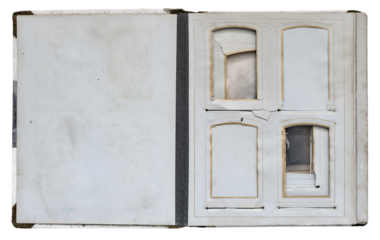 Empty Photo Album with Blank Pages Design