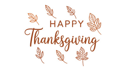  Thanksgiving greeting with circular autumn leaf arrangement and decorative “Happy Thanksgiving” text, evoking warmth and seasonal festivity