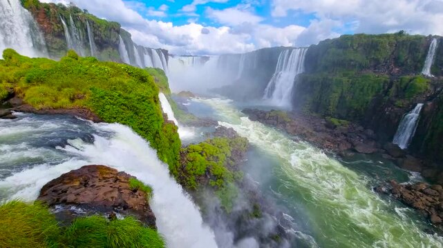 Iguazu National Park. A unique waterfall complex. 