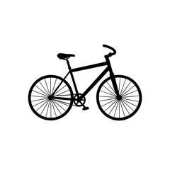 Simple bicycle silhouette vector illustration scalable graphic icon silhouette