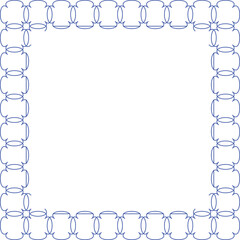 Seamless abstract pattern of interconnected stylized forms in navy blue vector illustration background design element