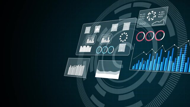Data dashboard and analytics system supports business intelligence and insights through centralized charts, statistics, and monitoring interface.