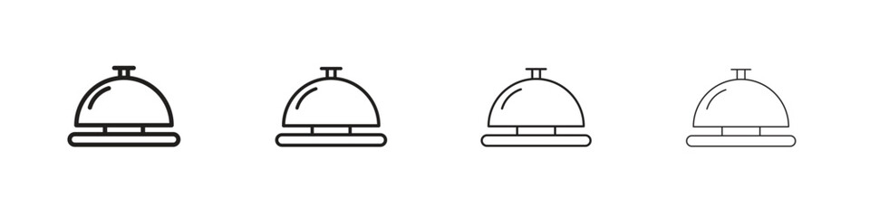 Reception bell icon set vector eps10. illustration, logo sign symbol pictogram template