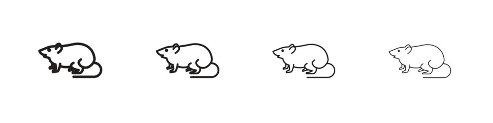 Rat icon set vector eps10. illustration, logo sign symbol pictogram template