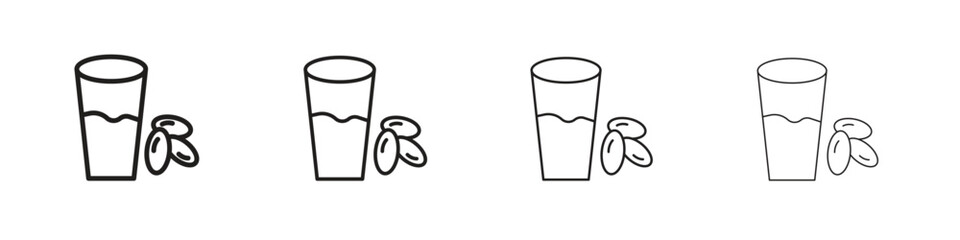 Ramadan iftar icon set vector eps10. illustration, logo sign symbol pictogram template