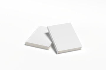 Blank Book Mockup Isolated on grey to replace your design
