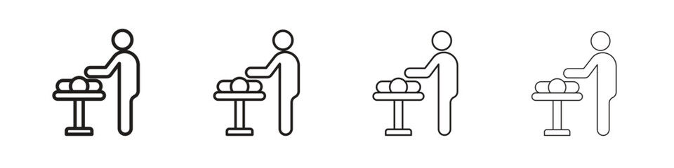 Massage icon set vector eps10. illustration, logo sign symbol pictogram template