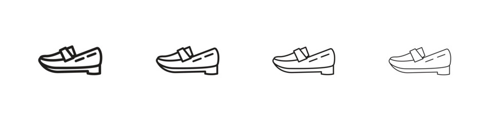 Loafer icon set vector eps10. illustration, logo sign symbol pictogram template