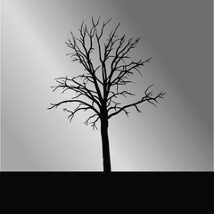 tree silhouette vector design illustration.