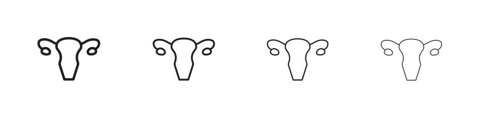 Gynecology icon set vector eps10. illustration, logo sign symbol pictogram template