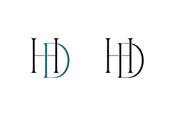 Dual HD Monogram Logo – Two Intertwined Letter Styles for Elegant Branding, Identity & Signature Use