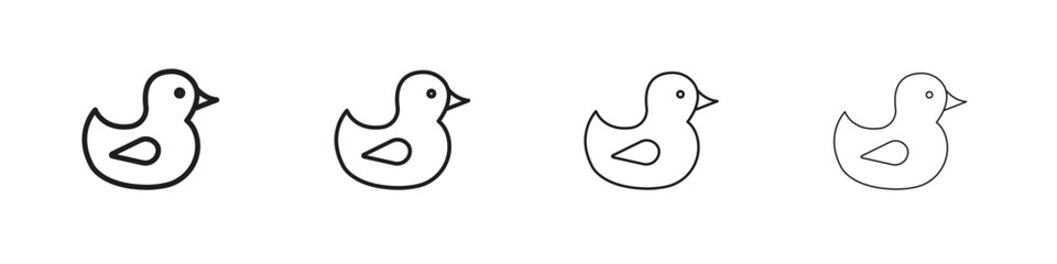 Duck icon set vector eps10. illustration, logo sign symbol pictogram template