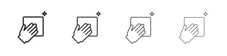 Clean icon set vector eps10. illustration, logo sign symbol pictogram template