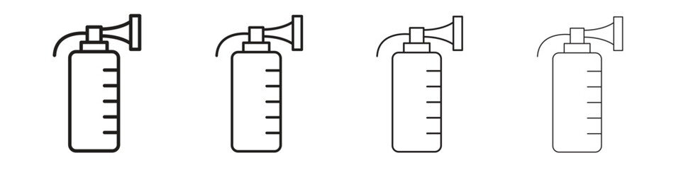 Breast pump icon set vector eps10. illustration, logo sign symbol pictogram template