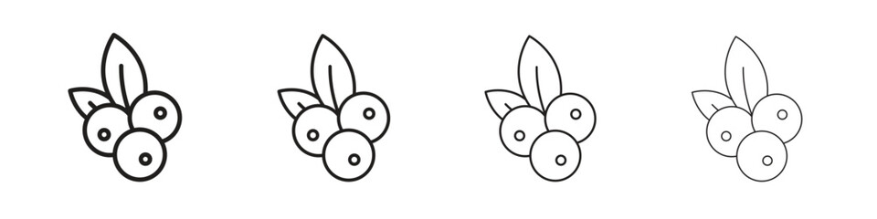 Blueberry icon set vector eps10. illustration, logo sign symbol pictogram template