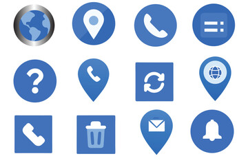 Communication and Interface Icons Set