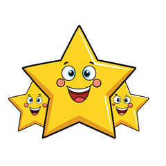 Smiling Star Cartoon Vector