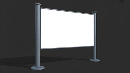 Fototapeta premium Modern billboard mockup ready for your message, perfect for advertising campaigns and announcements, a clean template for promoting your brand today