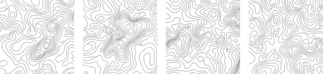Topographic Lines Contour Map Geography Science Earth