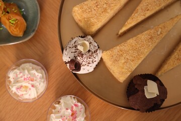 Buffet Menu Delicious Desserts Table