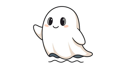 Obraz premium funny cartoon ghost