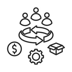 Operational   Icon Element For Design