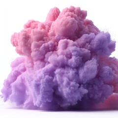 Fototapeta premium Colorful Cloud of Pink and Purple Dust in a Soft and Dreamy Style