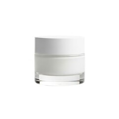 Small cosmetic jar on isolated on white background