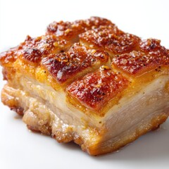 Crispy Pork Belly with Golden Brown Crackling and Juicy Meat
