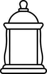 Smart Spice Dispenser Line Art Transparent Background
