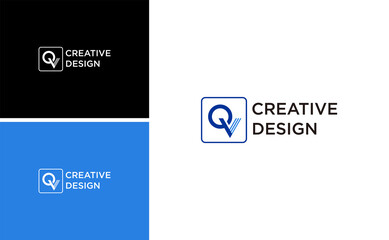 Modern VQ Letter Logo Design with Elegant Monogram Symbol for Business, Corporate, and Creative Brand Identity in Minimalist St