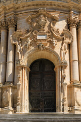 The facade of Cathedral of San Giorgio, Modica.