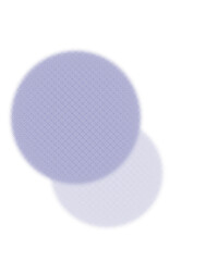 Círculo halftone azul puntos degradado fondo blanco diseño gráfico retro pop art
