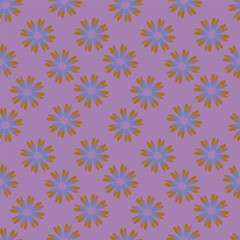 Seamless flowers pattern in vector. Abstract flower pattern design
