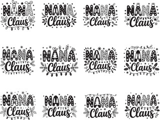 Christmas Mama Gigi Nana Claus Bundle