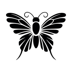 butterfly silhouette vector image, butterfly vector image.