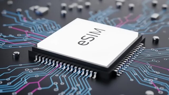 eSIM Chip Embedded SIM Technology.