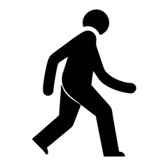 Silhouette of Running Men