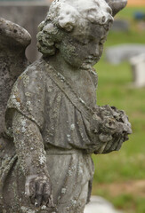 Antique Angel Statue in Rural East TX Cemetery