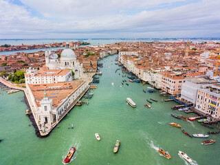 Venice, Italy - aerial view of the city