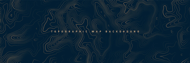 Colorful topographic map sets with contour lines. Geographic terrain grid, relief height elevation. Ground path pattern. Travel and navigation, cartography design element. Vector illustration.